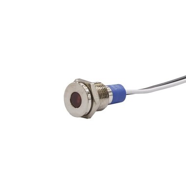  - 10mm 24v Kırmızı Led Metal Kablolu Sinyal Lambası IP67 GQ10T-R