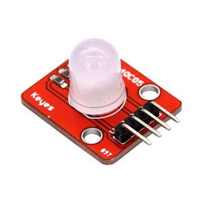 10mm RGB Led Modül 3 Renkli