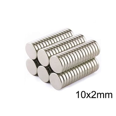  - 10X2mm Neodyum Güçlü Mıknatıs - Neodim Magnet