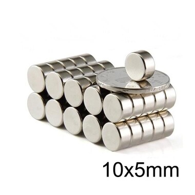  - 10X5mm Neodyum Güçlü Mıknatıs - Neodim Magnet
