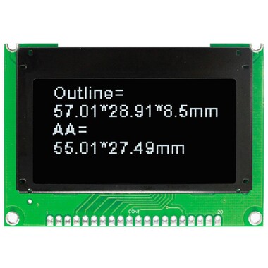  - 128x64 Beyaz Oled Lcd Ekran