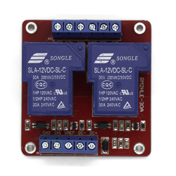 China - 12V / 30A 2 Kanal Röle Kartı (Geliştirme Kartlarıyla Uyumlu) China - 12V / 30A 2 Kanal Röle Kartı (Geliştirme Kartlarıyla Uyumlu)