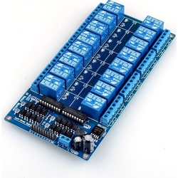 China - 12V 16 Kanal Röle Kartı (Geliştirme Kartlarıyla Uyumlu) China - 12V 16 Kanal Röle Kartı (Geliştirme Kartlarıyla Uyumlu)