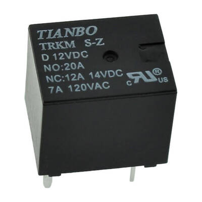 12V 20A 5 Pin Tianbo Röle - TRKM-D-S-Z-12VDC