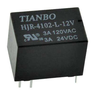 12V 3A Tianbo Röle - HJR4102-L-12VDC-S-Z