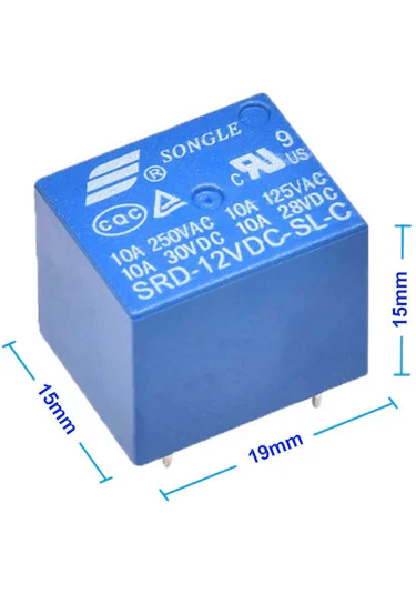 12V Minyon Spot Röle [ 12VDC-SL-C ] - Thumbnail