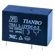 Tianbo - 12V Tek Kontak Tianbo 4051 (12V 10A) - TRA1-L-12VDC-S-Z