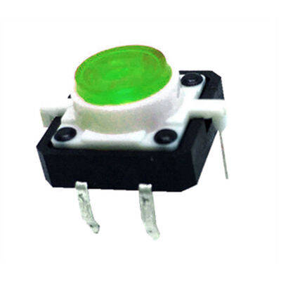12x12 Yeşil Led Işıklı Tact Switch
