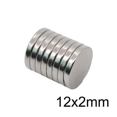  - 12X2mm Neodyum Güçlü Mıknatıs - Neodim Magnet