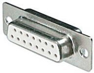 China - 15 Pin Lehim Tip Dişi D-Sub Konnektör