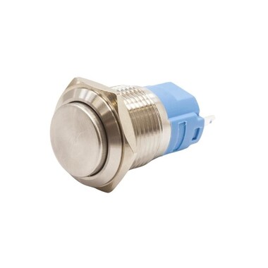  - 16A-G1 16mm Çıkık Yaylı Metal Buton