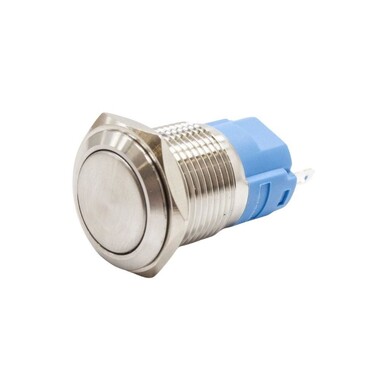  - 16A-P1Z 16mm Düz Anahtarlı Metal Buton