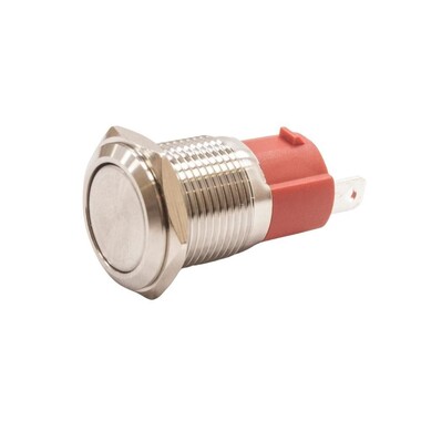  - 16D-P1 16mm Düz Yaylı Metal Buton