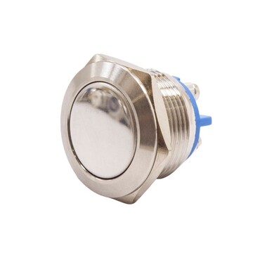  - 19H-P1 19mm Düz Yaylı Metal Buton