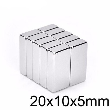  - 20X10x5mm Neodyum Güçlü Mıknatıs - Neodim Magnet