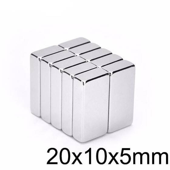 20X10x5mm Neodyum Güçlü Mıknatıs - Neodim Magnet