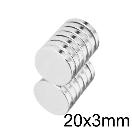 20X3mm Neodyum Güçlü Mıknatıs - Neodim Magnet