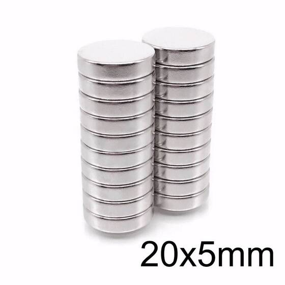 20X5mm Neodyum Güçlü Mıknatıs - Neodim Magnet