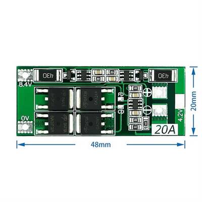 2S 20A 18650 Lipo Pil Balans Devresi BMS Modülü