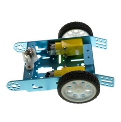 2wd mBot Alüminyum Araç Kiti - Mavi ( Motor ve Tekerlek Dahil) - Thumbnail