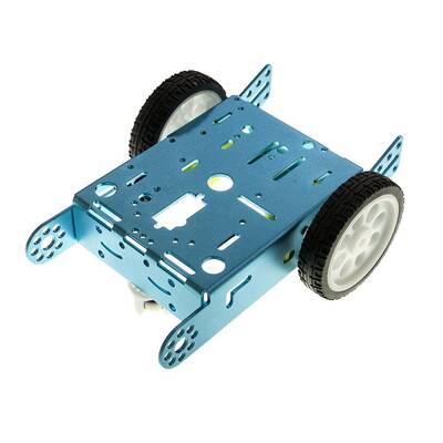 2wd mBot Alüminyum Araç Kiti - Mavi ( Motor ve Tekerlek Dahil)