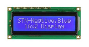  - 2x16 Karakter LCD Ekran Sol Üst Mavi - PCM1602K-NS(W)-BBW-C-01