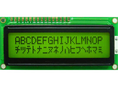 2x16 LCD Ekran Sol Üst Yeşil - Qapass