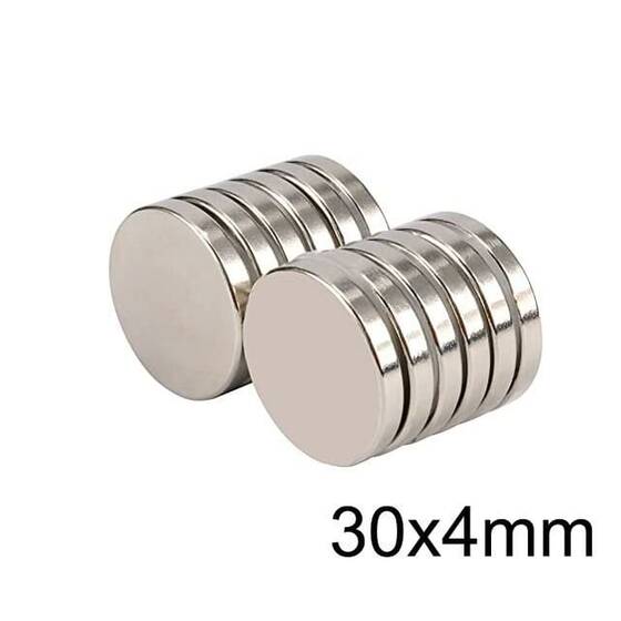 30X4mm Neodyum Güçlü Mıknatıs - Neodim Magnet