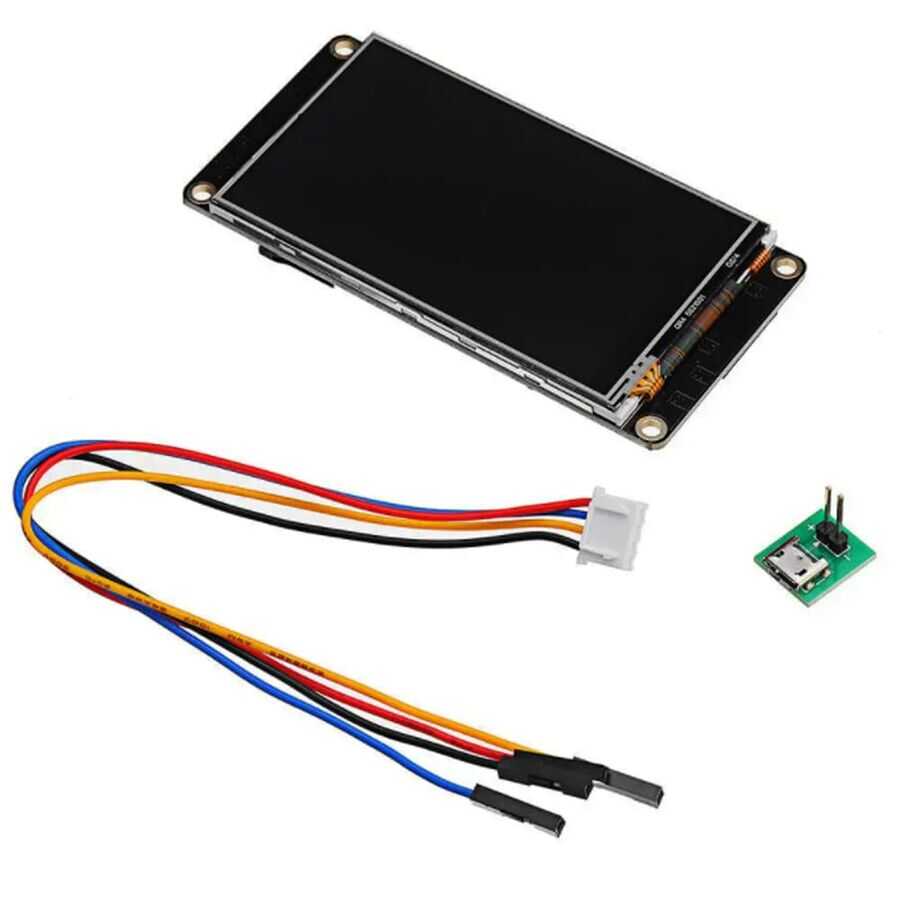  3.2 Inch Nextion Hmı Dokunmatik Tft Lcd Ekran + 8 Port Gpıo / 16mb Dahili Hafıza Nx4024k032