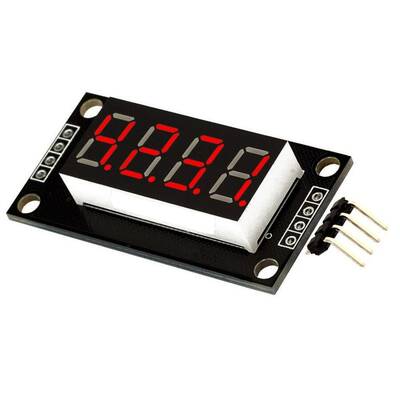 4 Digit Led Display Saat Modül TM1637 - Kırmızı