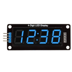 China - 4 Digit Led Display Saat Modül TM1637 - Mavi
