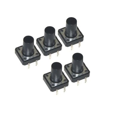  - 4 Pinli 12X12X9mm Tactile Push Buton