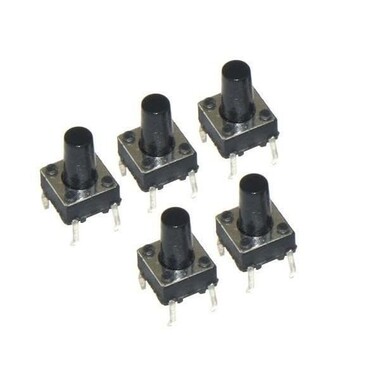  - 4 Pinli 6X6X9.5mm Tactile Push Buton