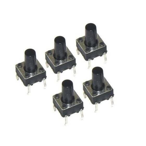 4 Pinli 6X6X9.5mm Tactile Push Buton