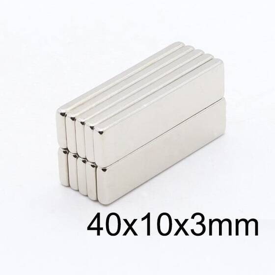 40X10x3mm Neodyum Güçlü Mıknatıs - Neodim Magnet