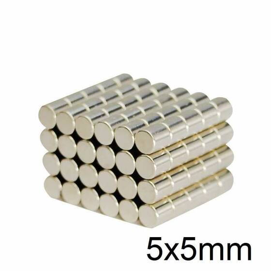5X5mm Neodyum Güçlü Mıknatıs - Neodim Magnet