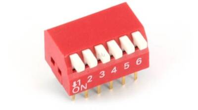 6 Pin Piyano Dip Switch