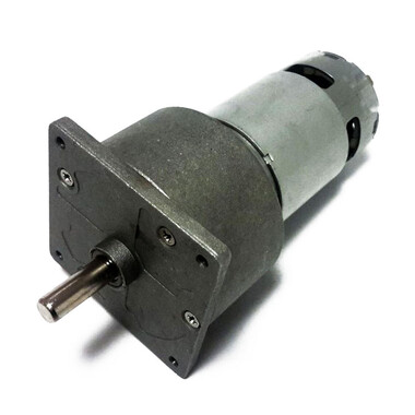  - 60mm 12V 10RPM Redüktörlü DC Motor