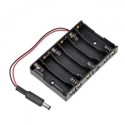 China - 6'lı AA Pil Yuvası - Barrel Jack Çıkışlı