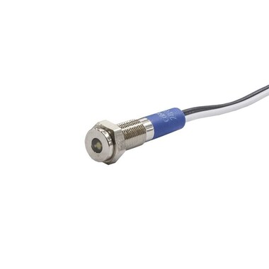  - 6mm 24v Beyaz Led Metal Kablolu Sinyal Lambası IP67 GQ6T-W