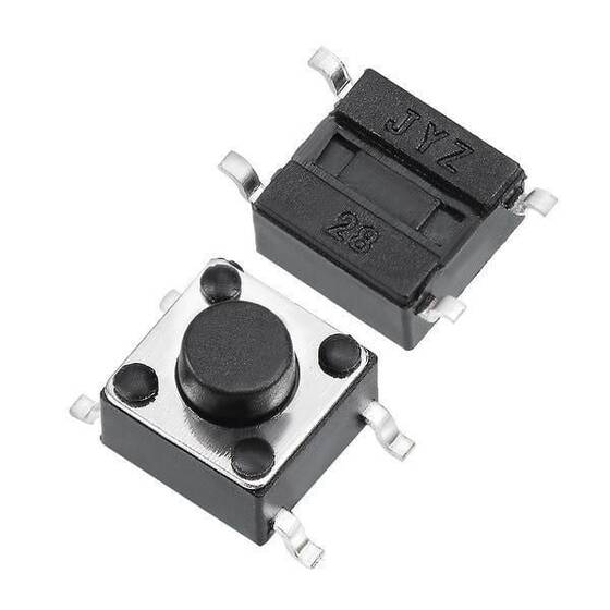 6x6x6mm 4 Pinli SMD Push Buton - Tact Switch