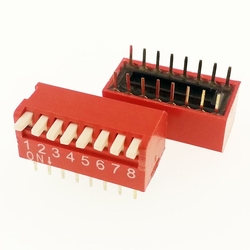 China - 8 Pin Piyano Dip Switch