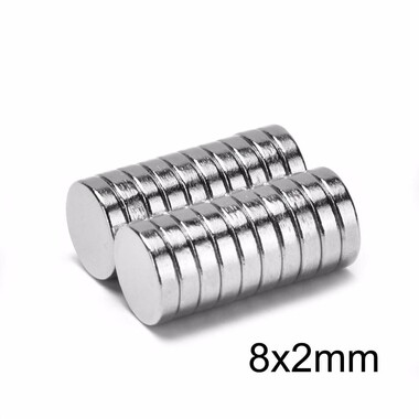  - 8X2mm Neodyum Güçlü Mıknatıs - Neodim Magnet