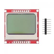 China - Arduino 1.6 inch Nokia 5110 Lcd Ekran Kırmızı