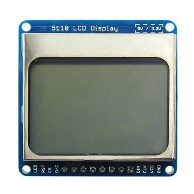 Arduino 1.6 inch Nokia 5110 Lcd Ekran Mavi