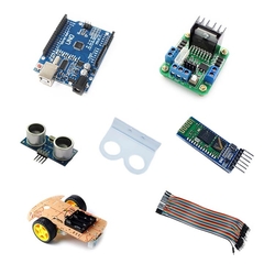 Maker Marketim - Arduino Bluetooth Robot Araba Kiti - Kit01