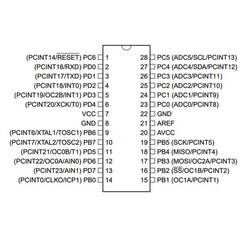 ATMEGA168A PU 8-Bit 20MHz Mikrodenetleyici DIP-28