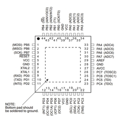 ATMEGA16A-AU SMD 8-Bit 16Mhz Mikrodenetleyici TQFP-44 - Thumbnail