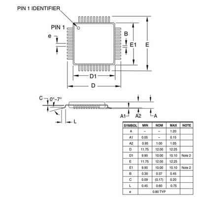 ATMEGA16A-AU SMD 8-Bit 16Mhz Mikrodenetleyici TQFP-44