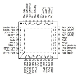 ATMEGA32-16AU 8-Bit 16MHz SMD Mikrodenetleyici TQFP44 - Thumbnail